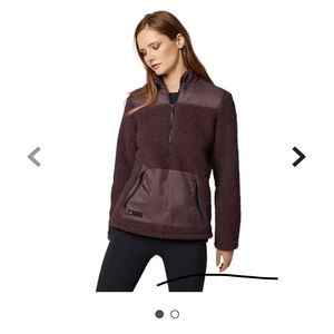 Fox Geology Sherpa Lined Sweatshirt - Women's size medium - color muted grape